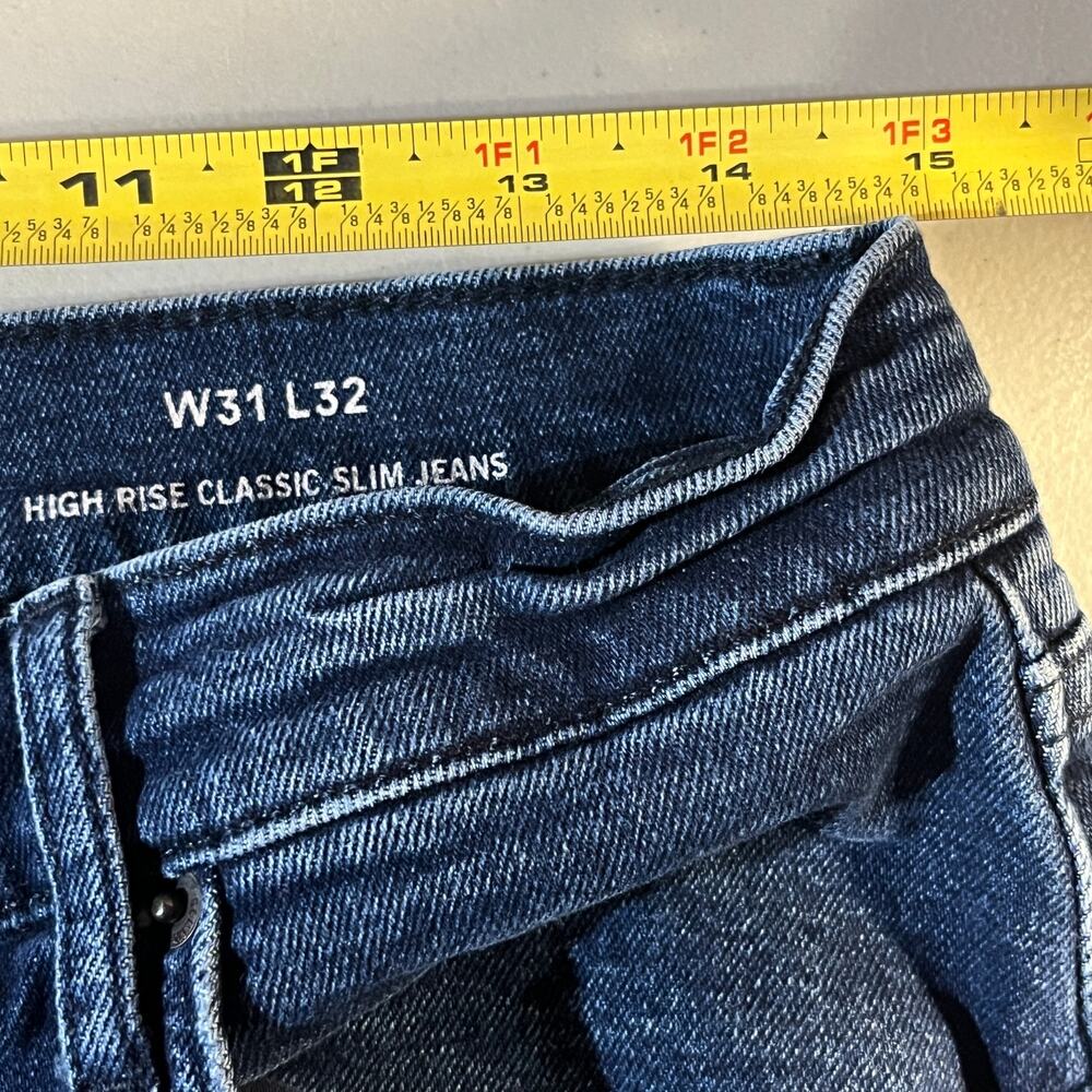Boden Women's High Rise Classic Slim Jeans Frayed Raw Hem Size 31 x 32 - Picture 7 of 9